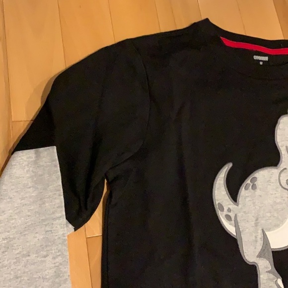 NWT Boys Gymboree Dinosaur Valentine Black/Grey Long Sleeve top - size 12 - Picture 3 of 10